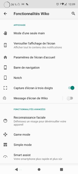 Désactiver Google Discover (page à gauche)